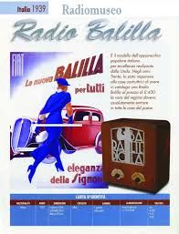 RADIO BALILLA Pubblicita